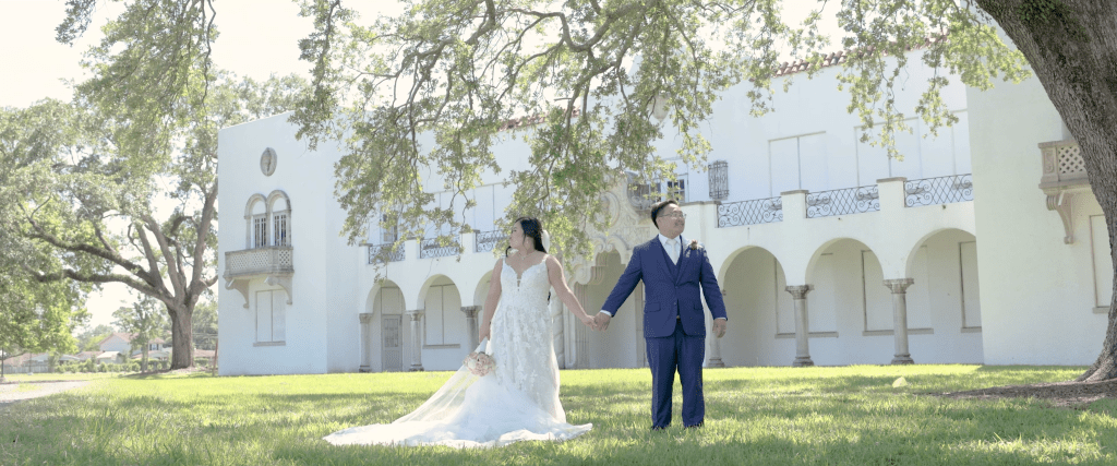This is a picture of a bride and groom at Hope Haven